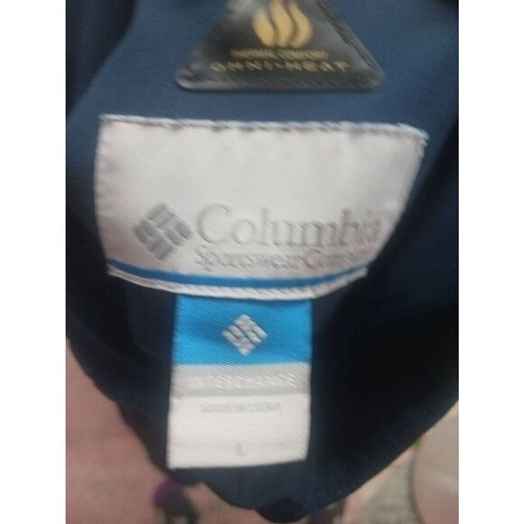 Navy large Unisex Columbia interchange omni heat jacket - Picture 3 of 3